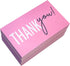 RXBC2011 2x3.5 Inch Pack 100 Thank You for your support Cards Handwritten Lettering Design Thank you small business