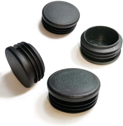 4 Pack 1 1/2 Inch Round Plastic Plug - Pipe Tubing End Cap for Furniture Finishing
