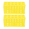 PATIKIL 80 Wells Tube Rack - 2 Pcs Vial Rack for Microcentrifuge Tubes 0.5/1.5/2/10/15/50ml, Yellow