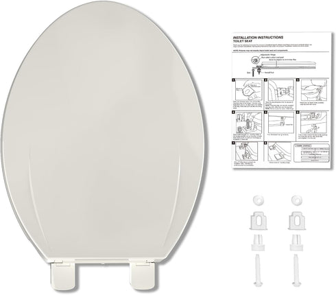 GarveeTech Elongated Toilet Seat with Built-in Toddler Seat for Easy Potty Training Slow Close Feature, Easy Install