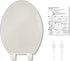 GarveeTech Elongated Toilet Seat with Built-in Toddler Seat for Easy Potty Training Slow Close Feature, Easy Install