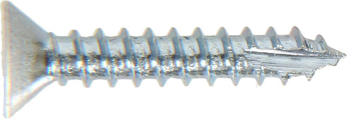 The Hillman Group 45413 #7 x 1-1/4" White Flat-Head Phillips Wood Screws, 20-Pack