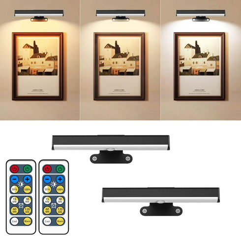 Faeohsy 2PACK Wireless Picture Light for Wall LED Battery Operated Wall Light with