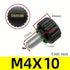 Vesslam 20 M4 10 mm Pcs x Threaded Knurled Thumbscrew, Monitor Screws Vesa Mount Screws Carbon Steel Clamping Knobs
