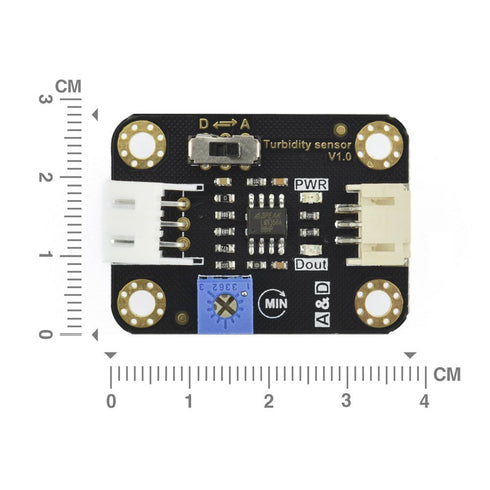 ESP32 STM32 <500ms 0-4000NTU Gravity: Analog Turbidity Sensor for Arduino / / / Raspberry Pi (ADC Required) | Water