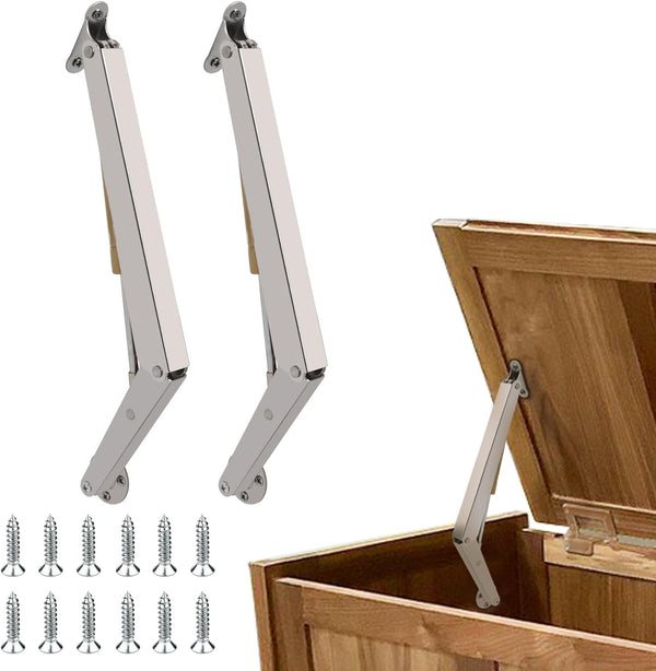2 Pack | 150N Gas Strut Spring Hinges for Heavy Lids to