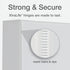Oxford Round Ring Binders, 0.5 Inch ONE-Touch Binders for School and Office, PVC-Free, White, 12 PK