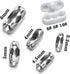 30pcs Replacement Blind Pull Cord Connector Stainless Steel Ball Chain Connector Clasps Fits for 3.2/4.0/4.5/5/6.0mm Beaded Ball Chain