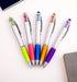 Stylus Pens 2-in-1 Ballpoint Pen - 1.0mm Medium Point Pens with Crystals for Women, Black Ink with Comfort Grip, 5-Count