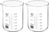 PATIKIL 600ml Low Form Glass Beaker, 2 Pack, 3.3 Borosilicate Glass Graduated Measuring Cups with Spout
