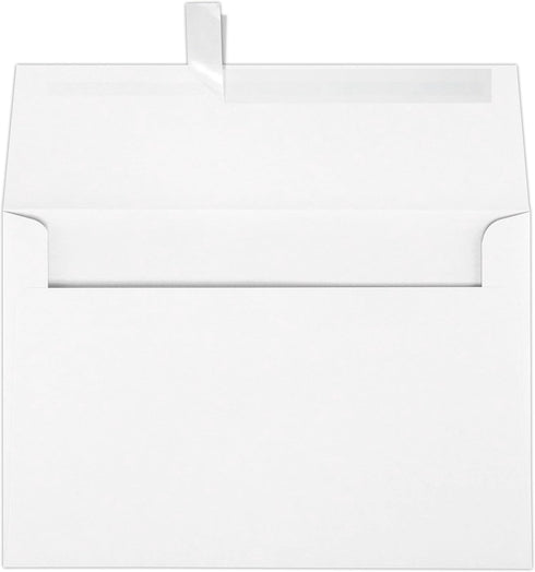 LUXPaper A8 Invitation Envelopes w/Peel & Press (5 1/2 x 8 1/8) - 60lb. White, 50 Qty