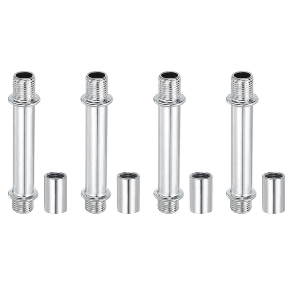 PATIKIL Straight Pipe Lamp Stems Rod Kit, 4Set M10 Carbon Steel 60mm(2.36") Long