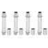 PATIKIL Straight Pipe Lamp Stems Rod Kit, 4Set M10 Carbon Steel 60mm(2.36") Long