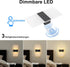 Dimmable, Closet Wall Sconce, LED Wall Lights for Room Decor, Battery Operated Wall Sconce, Remote Control