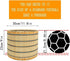 Generic 11.8x9 Inch Bamboo Lamp Shade with Colorful Geometric Pattern, Translucent Barrel Drum Shape, Modern Bohemian