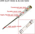 2pcs 100-500V Flathead Screwdriver Electric Pen Circuit Tester Pen 3MM
