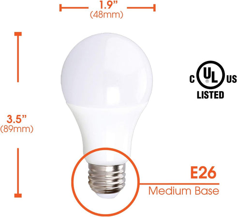 Xtricity LED A15 Refrigerator Light Bulb Replacement, 7W (50W Equivalent), 500 Lumens, 5000K Daylight, E26 Medium Base,