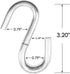 Bathonly 2 Packs S Hooks, Heavy Duty 3 Inch Rustproof Large S Hooks for Hanging Kitchenware, Load Capacity 550 LBS