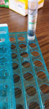Othmro 2Pcs Acrylic Test Tube Rack Holder, 11mm 96-Well Centrifuge Tube Holder, Transparent Plastic Stand for