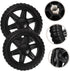 4pcs ULTECHNOVO Rolling Replacement Wheels for Shopping Cart Heavy Duty Easy to Install