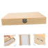 Wooden Microscope Slide Storage Box, Specimen Organizer with Lid for Laboratory, Classroom, Home Use