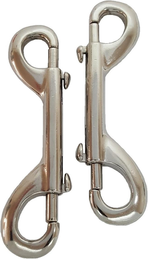 2 Pack Double Ended Bolt Snap, 4-3/4" Long Trigger Hook for Horse and Pets