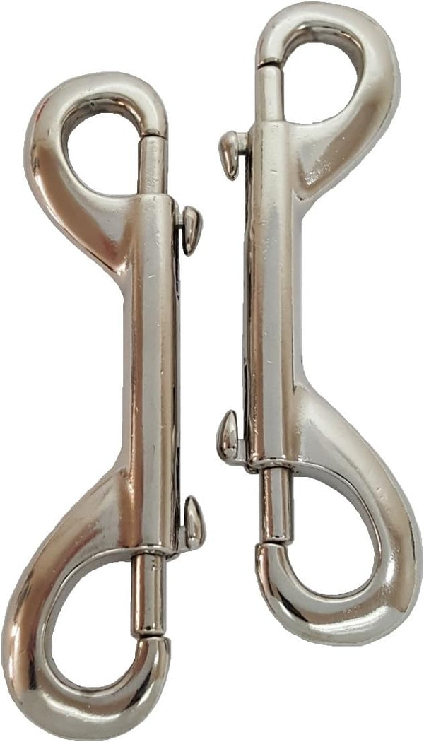 2 Pack Double Ended Bolt Snap, 4-3/4" Long Trigger Hook for Horse and Pets