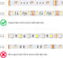 BTF-LIGHTING 6 Pin 12mm Transparent Connector Kit, 8pcs Corner Connector, 4pcs Gapless Solderless, 4pcs 22AWG Wires