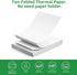 8.5 11 Inch PD-A4 200 Gloryang Thermal Printer Paper x US Letter Size, Quick-Dry Fan-Folded Thermal Paper, Advanced