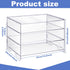 Paper Organizer Tray - 3 Tier Acrylic Desk Tray for Classroom Organization and Storage, Clear Stackable Document Holder