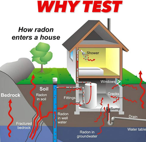 PRO-LAB Long-Term Radon Test Kit, EPA Approved, Comprehensive Monitoring, 20 Lab Fee Required