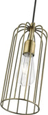 1 (49713-01) Livex Lighting Glenbrook Light Pendant in Antique Brass