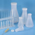 PATIKIL 500ml Plastic Erlenmeyer Flask with Screw Caps, Narrow Mouth Conical Flask, 1 Pack for Laboratory, Clear