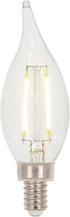 Westinghouse 4517200 3.3 Watt (40 Watt Equivalent) CA11 Dimmable Clear Filament LED