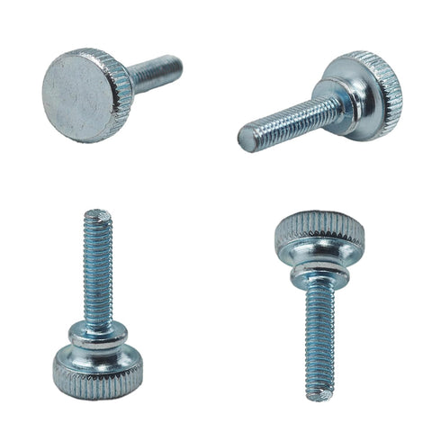 STFRBTH 5PCS M4 16mm x Thumb Screws, Flat Knurled Head Threaded Fasteners for Monitor Mount, TV Wall Bracket