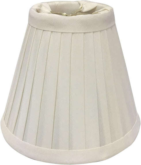 Royal Designs, Inc. CS-841WH Pleated Empire Chandelier Shade, 3 x 6 x