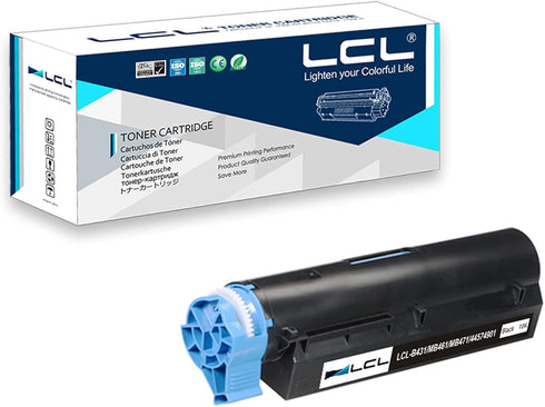 LCL Compatible Toner Cartridge Replacement for OKI B431 MB461 MB471 10000 Pages Black (1-Pack)