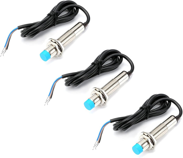 3Pcs LJ12A3-4-Z/BX Inductive Proximity Switch Sensor Module 3D Printer Detection NPN NO DC6-36V 4mm Normally Open