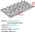 20 PCS 4" x 2" Pronged Truss Plate, Galvanized Steel Repair Tie Plates for Roofing Trusses