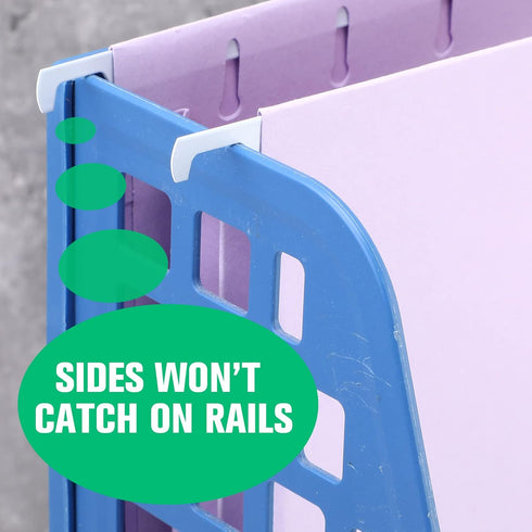 Tinlade 24 Pcs Hanging File Folders, A4 Expanding Letter Size for Bulky Files, Stylish Color