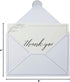 Pipilo Press 4 6 48-Pack, Set Sympathy Thank You Cards with Envelopes & Sticker Seals for Funeral - x in, Black & White
