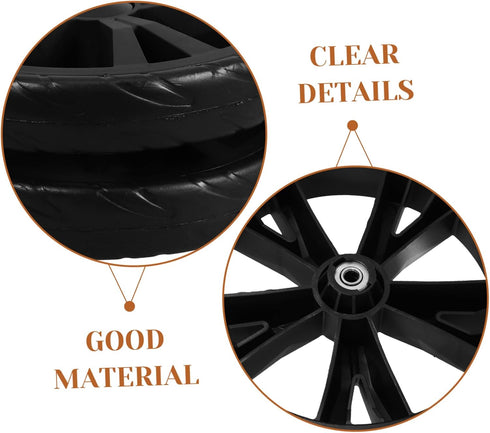 2pcs PRETYZOOM Cart Caster Wheel Hardware Rolling Cart Replacement Wheels Stair Climbing for Garden