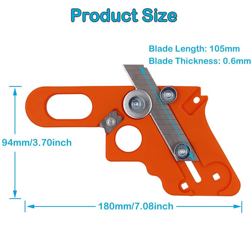 YUENTOEN Edge Banding Trimmer, Veneer Edge Cutter Tool with 10Pcs Blade and 4Pcs Circular Edge Scraper for Woodworking