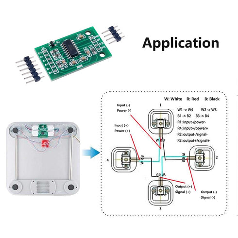 5PCS HX711 Load Cell Amplifier A/D 24 Bits Precision Breakout Board for Arduino Raspberry Pi