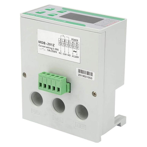 MDB-201Z Motor Relay, Digital Electric Motor Protector with Three Reset Mode, Overload Phase Loss Protector