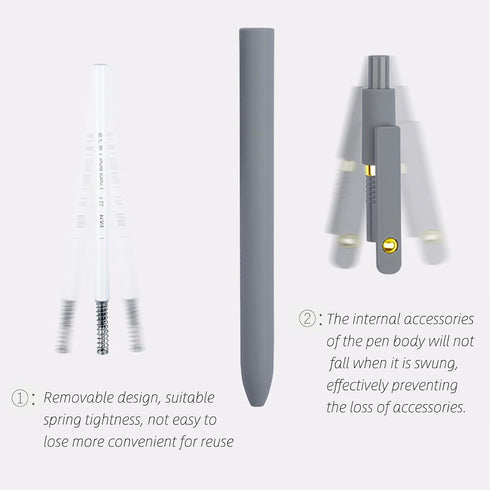 Gel Pens, 6 Pcs 0.5mm Fine Point - Smooth Writing Cute Pens, High-End Series Black Ink Pens for Journaling, Note