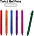 WINK Erasable Retractable Gel Pens, 0.5mm Fine Point, Multi Color Aesthetic Barrel for Smooth Writing