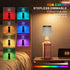 Dimmable(RGB 1pc) Wireless Bottle Lamp,Small Bedside Table Lamp,RGB LED Bottle Light with Remote Blue Gray