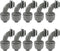 Aoserge 1/2 Inch Grey Plastic Liquid Tight Connector - Flexible Non-Metallic Electrical Conduit