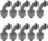 Aoserge 1/2 Inch Grey Plastic Liquid Tight Connector - Flexible Non-Metallic Electrical Conduit